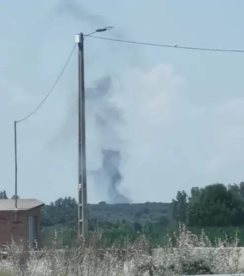 Fotografía del incendio. Fuente: Incendios Forestales en Castilla y León