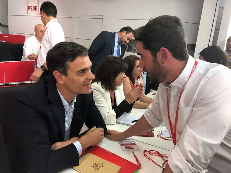 Pedro Sánchez y Antidio Fagúndez