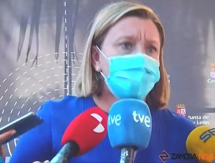 Isabel Blanco, en Benavente. Foto TvCYL