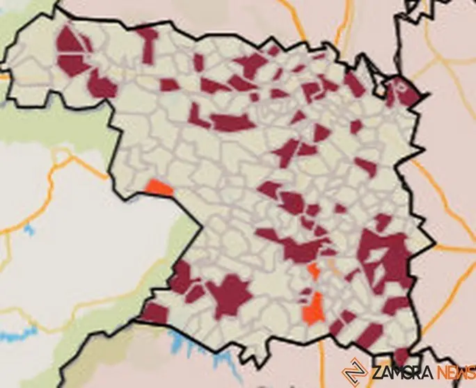 Mapa de municipios con la incidencia más alta