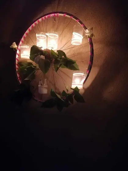 Sanzoles a la luz de las velas.