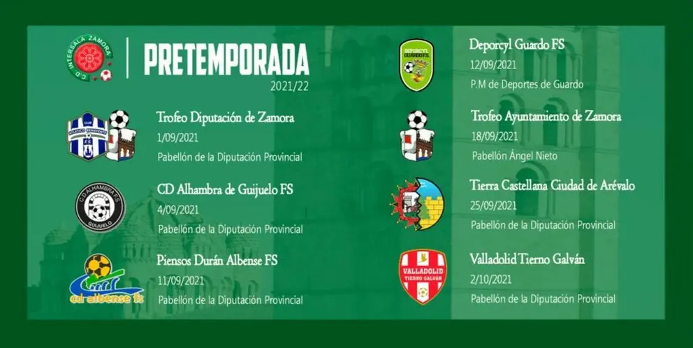 Calendario de los partidos