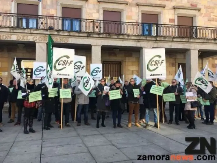Imagen de archivo de una concentración de CSIF