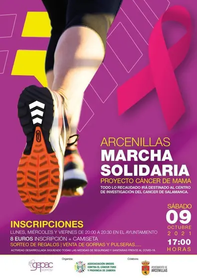 Cartel marcha solidaria Arcenillas