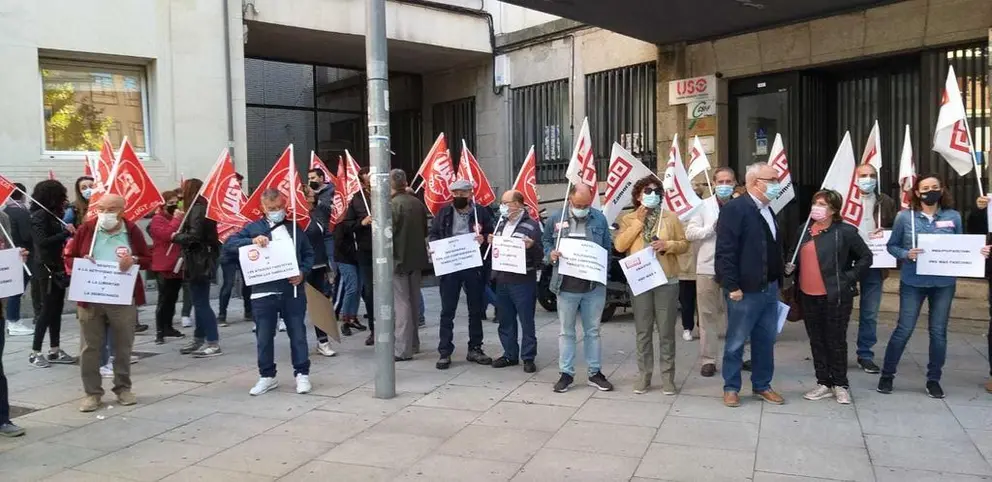 Manifestación UGT y CCOO Zamora