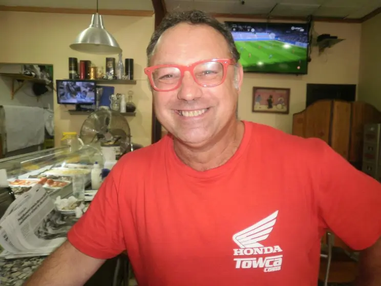 Jesús Antonio Fernández Olmedo, encargado de la ruta en bicicleta por la exclusión social