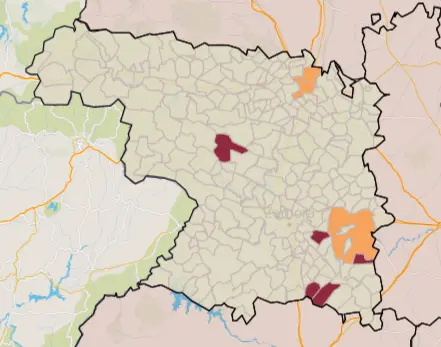 Mapa IA municipios a siete días (21 de octubre)
