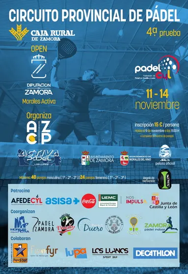 Cartel Open Diputación de Zamora.