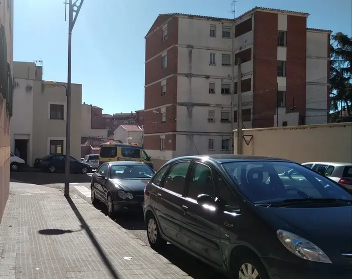 Una ambulancia en el barrio de Pinilla