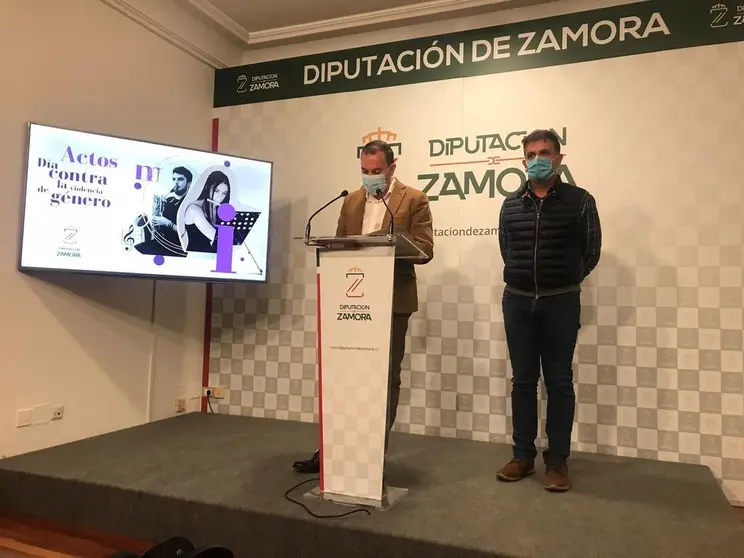 El presidente de la Diputación de Zamora, Francisco Requejo, y el diputado de Política Social, Ramiro Silva.