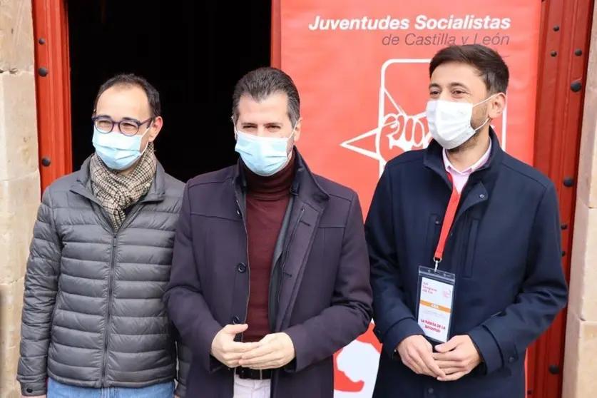 Luis Tudanca durante el XIII Congreso de Juventudes Socialistas de Castilla y León