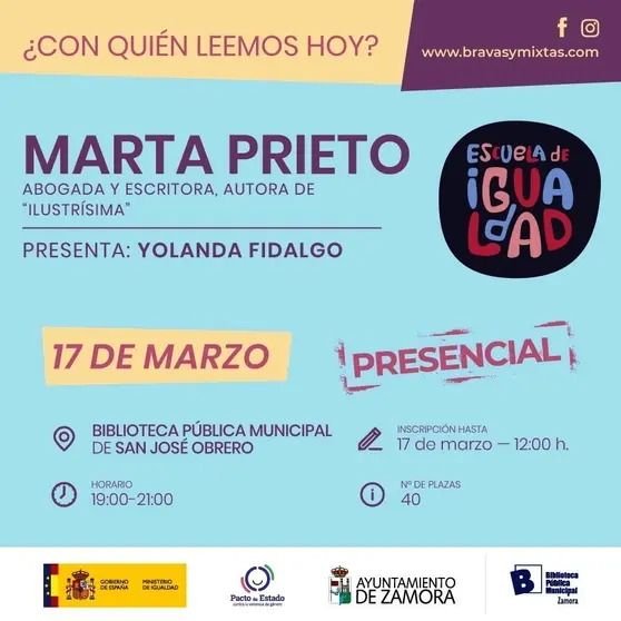 Con quien leemos hoy. Marta Prieto