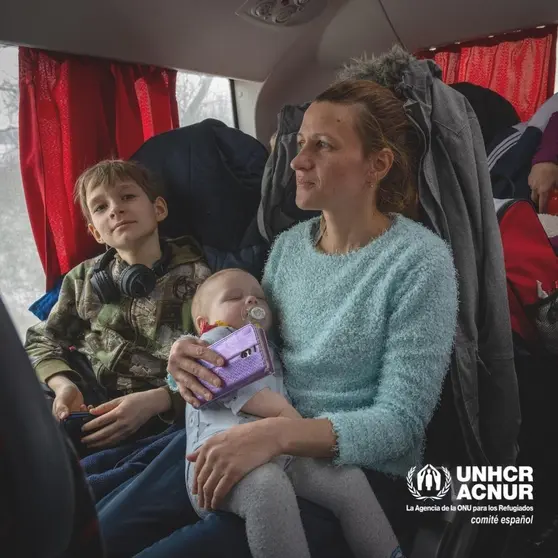 Desplazados ucranianos. Fotografía: ACNUR Comité Español
