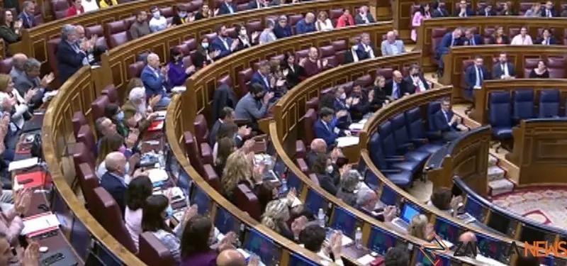 Congreso de los Diputados tras la votación. Foto NIUS