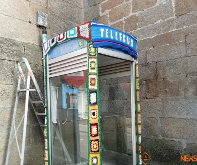 La cabina de Fermoselle, adornada