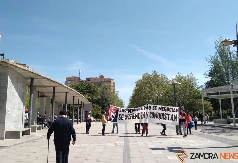 Imagen de archivo de una manifestación en la fiesta del 1 de mayo en Zamora
