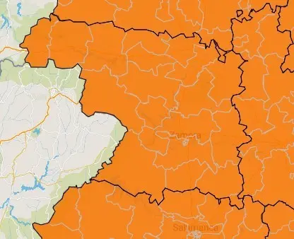 Mapa ZBS casos activos a 7 días (20 de mayo)