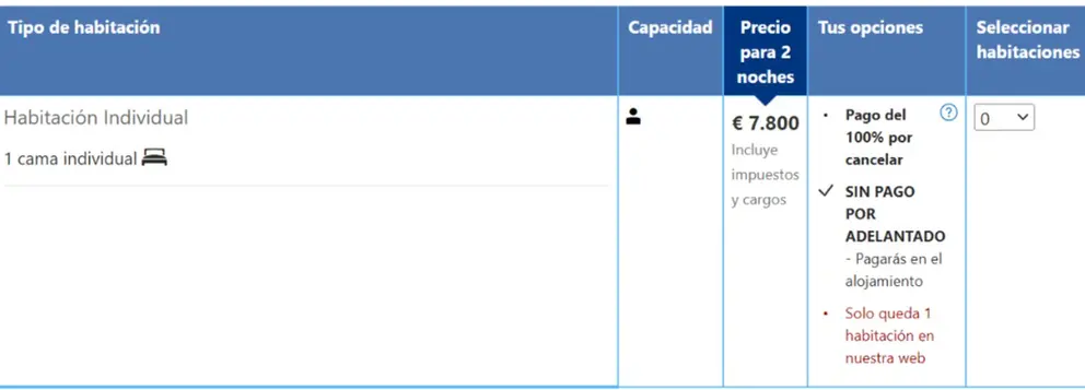 booking