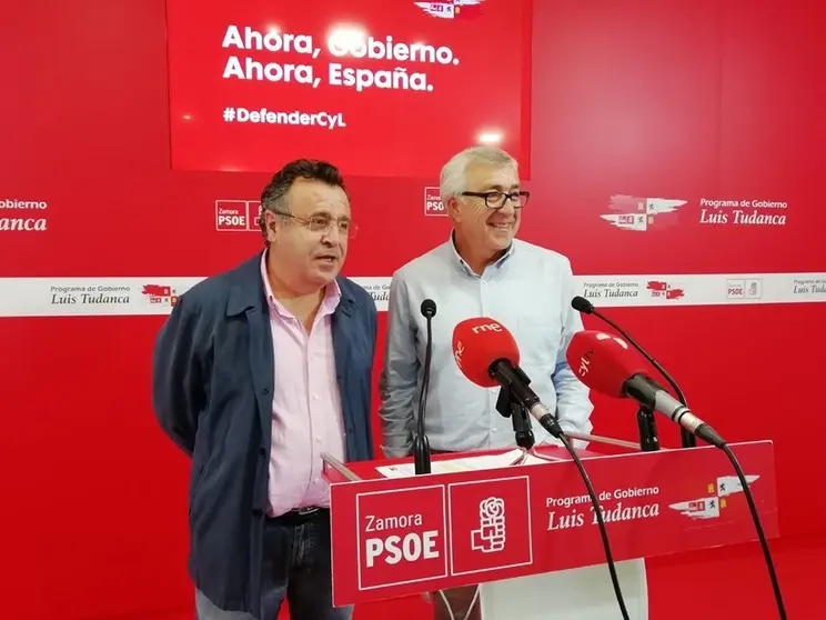 PSOE Zamora. José Fernández y JI Martín Benito