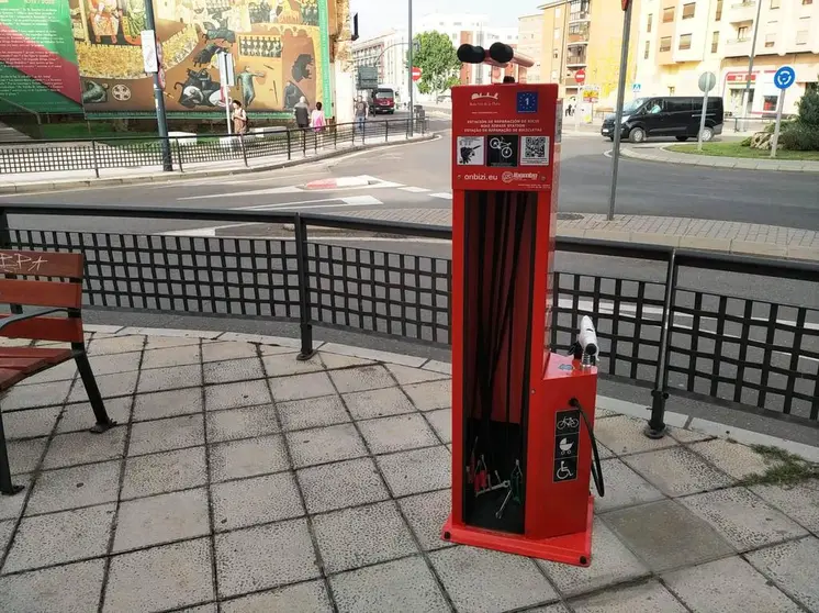 Punto de reparación de bicicletas