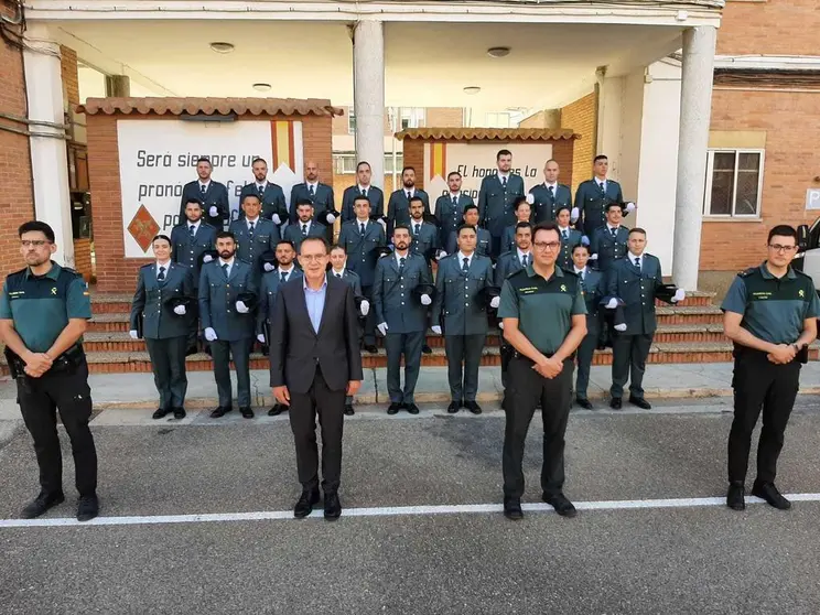La Comandancia de la Guardia Civil de Zamora
recibe a 27 Guardias Civiles alumnos/as en su
periodo de prácticas