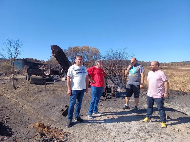PSOE Diputación. Visita incendios Tábara y Valle del Tera