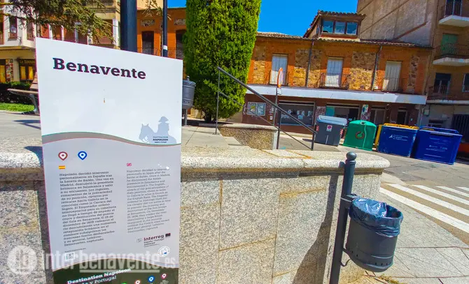 Punto en elq ue se encontraba la vivienda en la que en su día pernoctó Napoleón en Benavente. Fotografía: Interbenavente