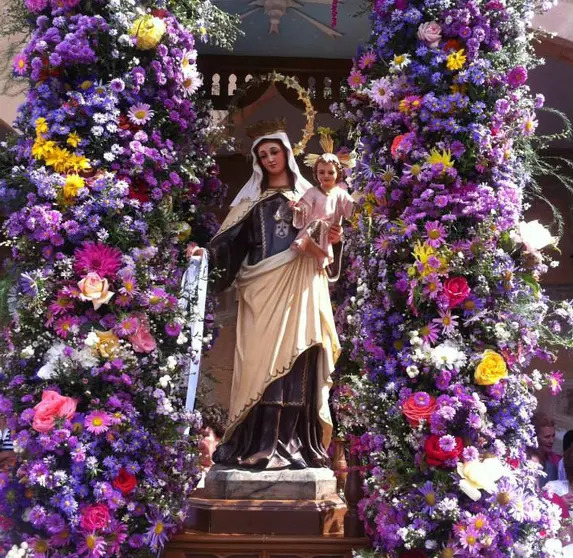 Virgen del Carmen en Tábara