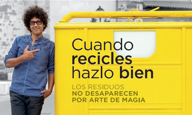 Cartel 'Reciclar noe s cosa de magia'