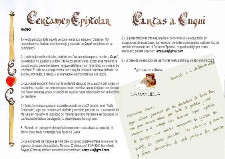 Certamen Epistolar "Cartas a Cuqui"