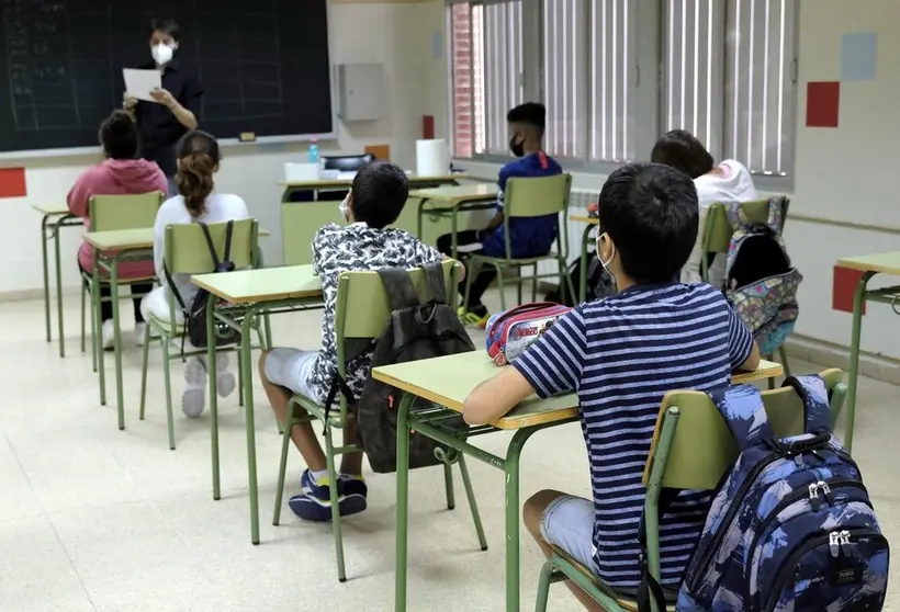 Aula de Primaria en un centro de Castilla y León