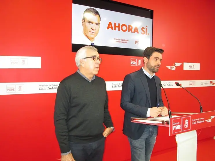 PSOE-Zamora. Antidio Fagúndez y José Fernández