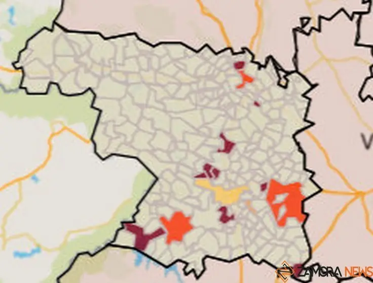 Mapa de incidencia por municipios