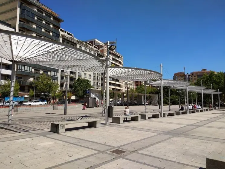 Pérgola del parque de la Marina