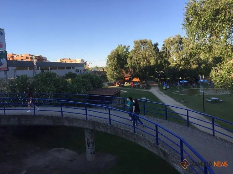 Zamoranos por la zona del paseo de Los Tres árboles