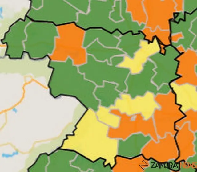 Mapa de incidencia por ZBS