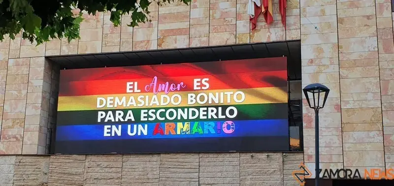 Cartel LGTBi en la Diputación