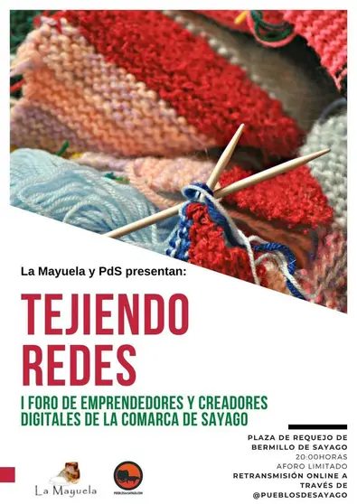 Cartel "Tejiendo redes"