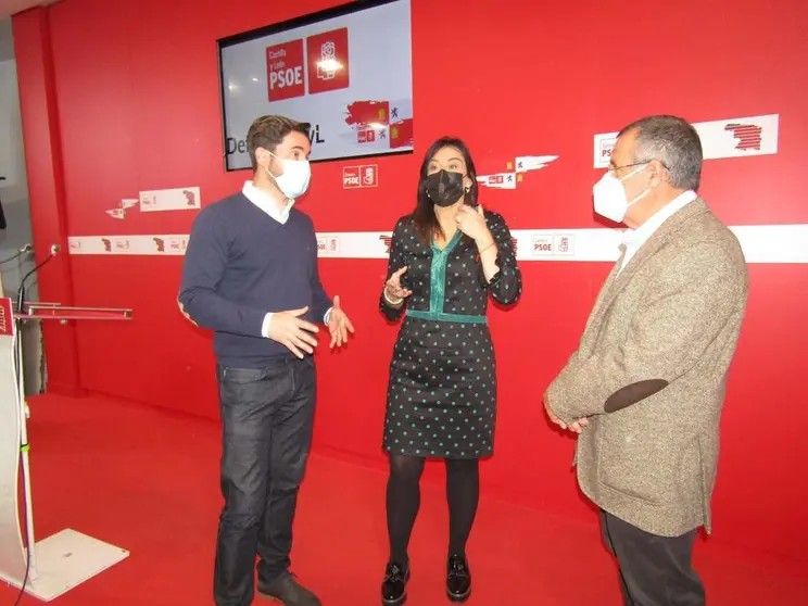 PSOE Zamora. Antidio Fagúndez, Ana Sánchez y José Ignacio Martín Benito 2021