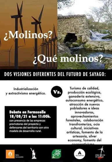 Cartel del debate promovido por la plataforma "Otra vez no en Sayago"