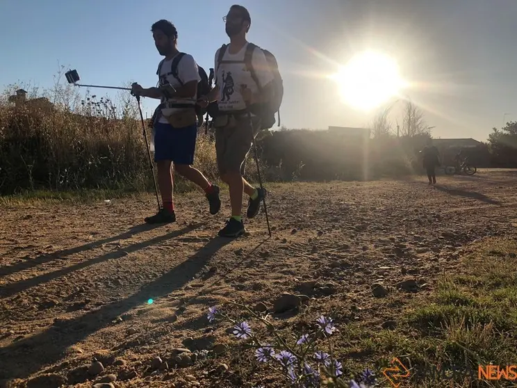 Peregrinos por el camino Mozárabe