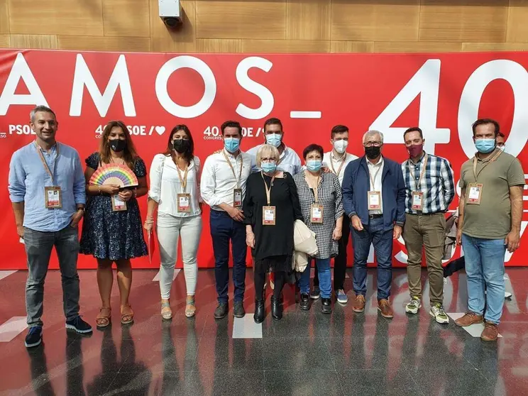 PSOE Zamora. 16-10-2021 Delegación Zamora 40º Congreso Federal en Valencia