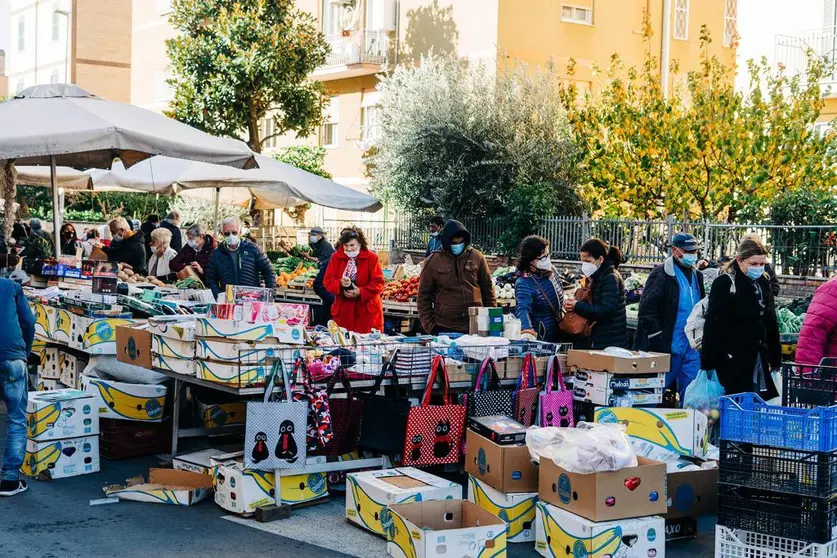 Foto de archivo mercadillo