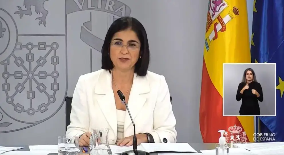 La ministra de Sanidad, Carolina Darias