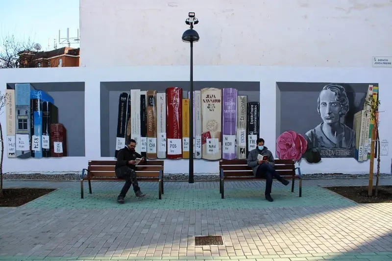 Mural Justa Freire en San José Obrero