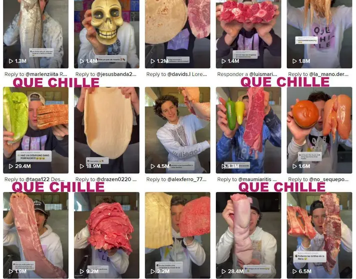 Nuevo fenómeno viral el hombre que le pega a la carne y le dice "Que