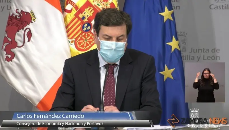 Carlos Fernández Carriedo en rueda de prensa tras el Consejo de Gobierno