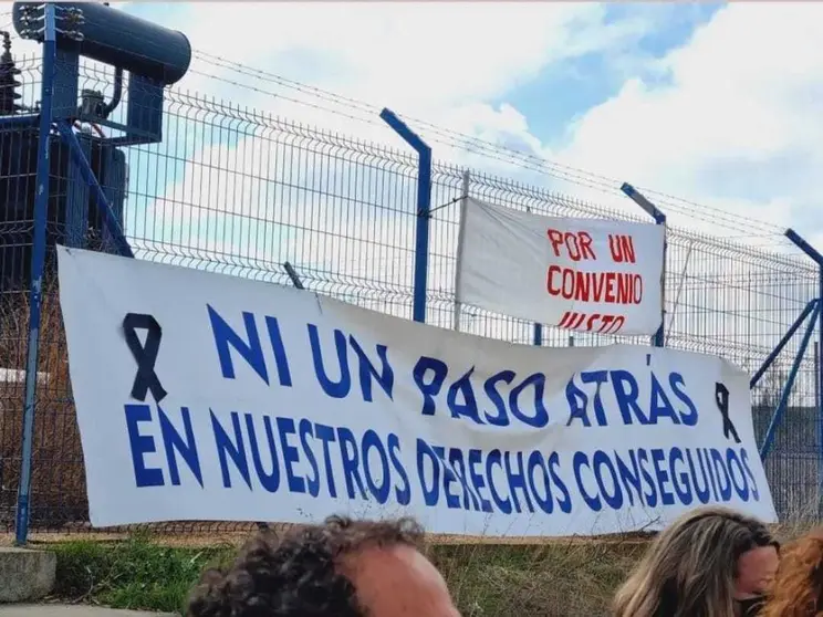 Protesta de los trabajadores de la planta de Siro en Toro. Foto de  archivo