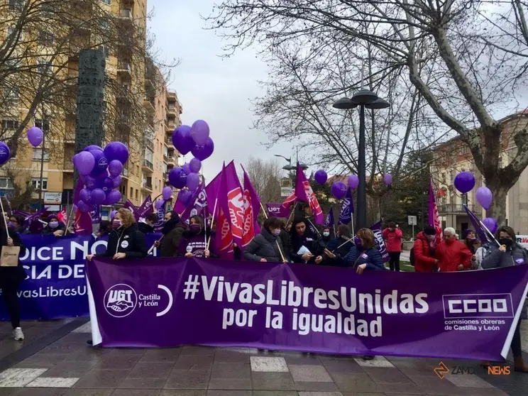 Manifestación sindical por el 8M