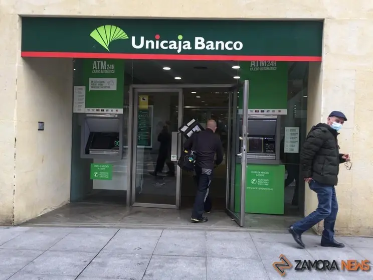 Una sucursal de Unicaja en Zamora